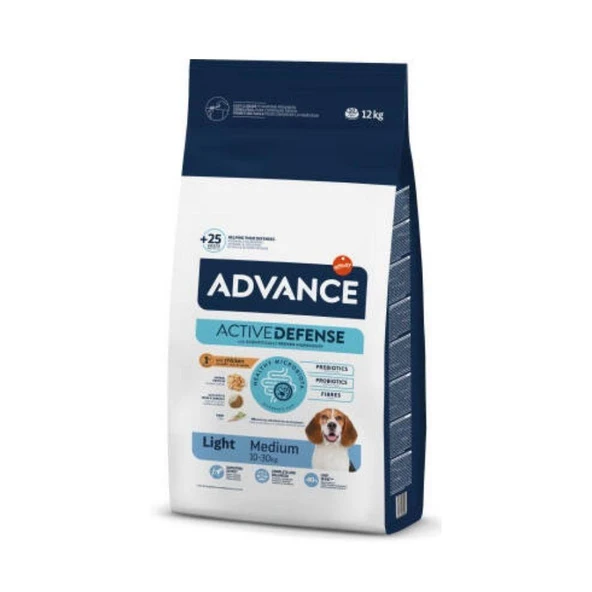 Advance Medium Light Orta Irk Tavuklu Diyet Köpek Maması 12 kg ürün görseli 1
