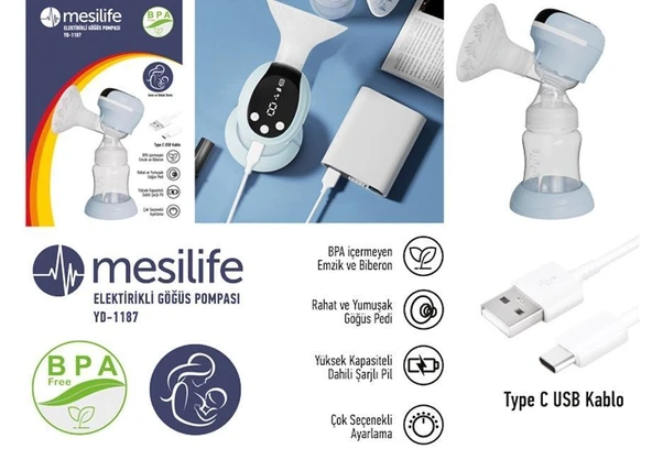 Medikaltec YD 1187  Elektrikli Göğüs Pompası (Üstten Motorlu) ürün görseli 1
