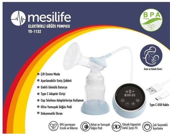 Medikaltec  YD-1132 Elektrikli Göğüs Süt Pompası ürün görseli 1