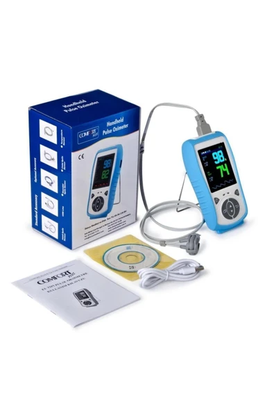 Medikaltec Comfort Plus El Tipi Yetişkin Pulseoksimtre (Hem Pilli Hem Şarjlı) ürün görseli 1