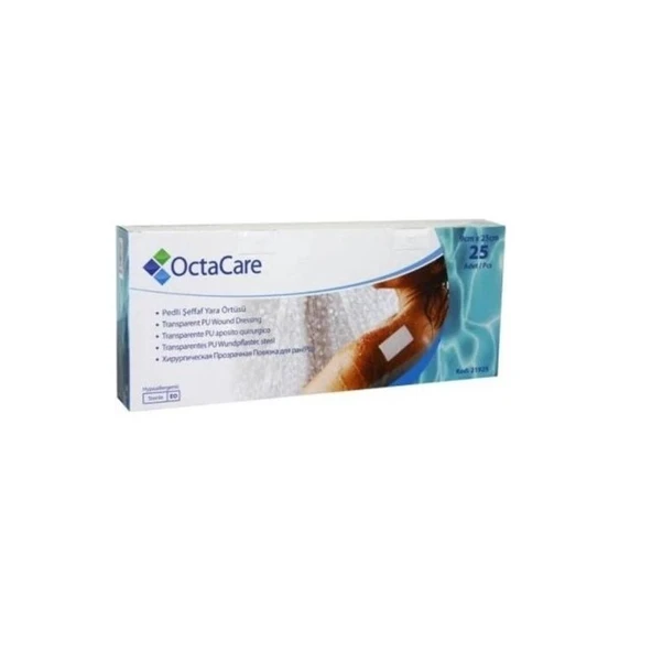 Medikaltec Şeffaf Su Geçirmez Yara Örtüsü 9cm X 25cm 25 Adet Tekli Steril Paket ürün görseli 1