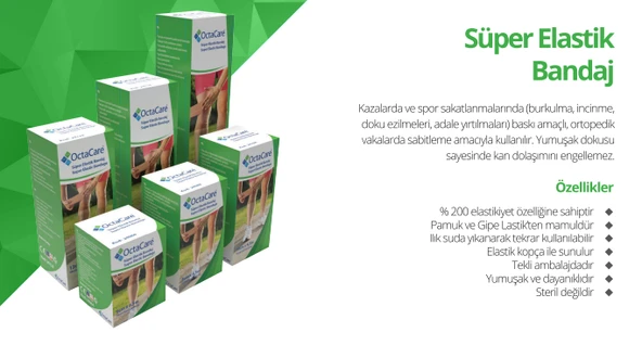 Medikaltec  Süper Elastik Bandaj 6 cm x 4,5 m	1 Adet ürün görseli 1