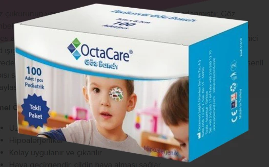 Medikaltec  Pediatrik Göz Pedi Erkek 5 cm x 6,2 cm 100 Adet ürün görseli 1