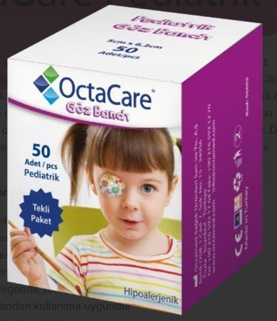 Medikaltec  Pediatrik Göz Pedi Kız 5 cm x 6,2 cm 50 Adet ürün görseli 1