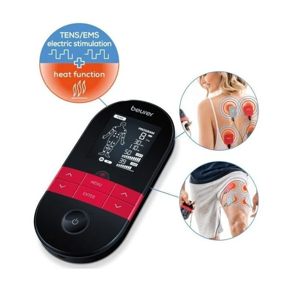 Medikaltec  Em 59 Isı Fonksiyonlu Tens Ems Masaj Cihazı Aleti Ağrı Giderici Fizik Tedavi ürün görseli 1