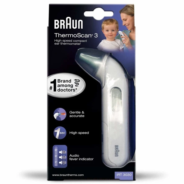 Medikaltec  Termometre Thermoscan Irt 3030 Ateş Ölçer  Kulaktan Ateş Ölçer ürün görseli 1