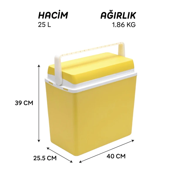 Icepeak SF25 Buzluk 25 Litre-SARI - Resim 4
