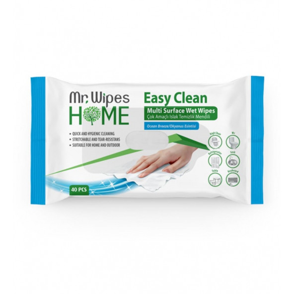 Farmasi Mr.Wipes Easy Clean Temizleme Mendili Okyanus Esintisi Kokulu 40'LI ürün görseli 1