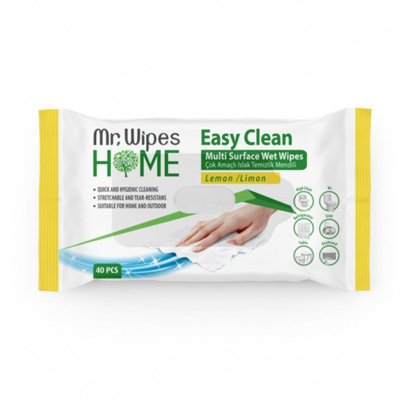 Farmasi Mr.Wipes Easy Clean Temizleme Mendili Limon Kokulu 40'LI ürün görseli 1