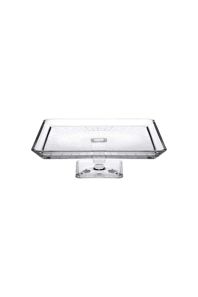 950007 Ayaklı Kare Servis Tabağı 24 Cm - Resim 5