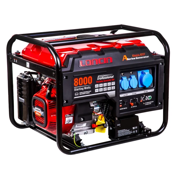 Loncin Lc8000d-a Eur5 Benzinli Marşlı Monofaze Jeneratör 6.5 Kw ürün görseli 1