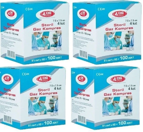 Medikaltec Steril Emici Kompres Gazlı Bez 7,5x7,5cm ürün görseli 1