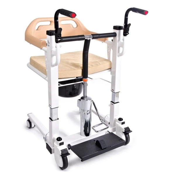 Medikaltec  -160 Tuvaletli Tekerlekli Sandalye (MANUEL) Ayak Pedallı ürün görseli 1