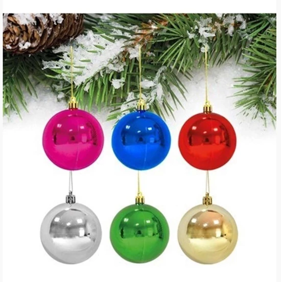 Party Marty Yılbaşı Süsü Top Süs 3Cm Renkli 6Lı ürün görseli 1