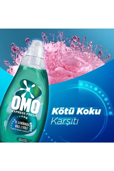 OMO EXPRESS FRESH 1480ML BEYAZ-RENKLI - Resim 4