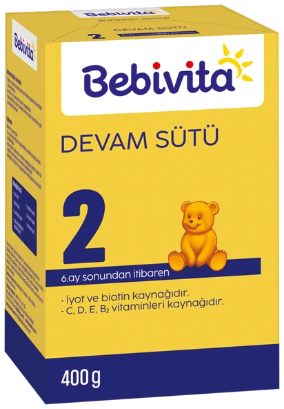 Bebivita 2 Devam Sütü 6+ Ay 400 G ürün görseli 1