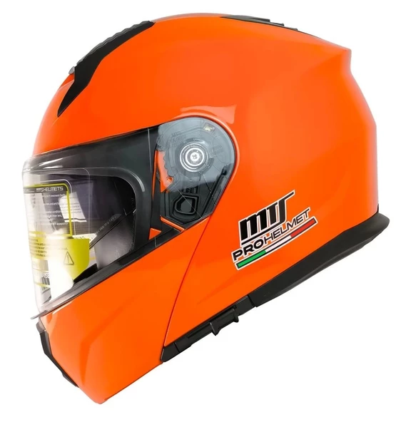 PTTAVM: MTS 966 V2 ORANGE ÇENE AÇILIR TURUNCU KASK