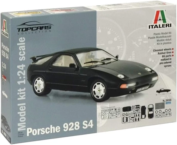 Italeri 1/24 Porsche 928 S4 Model Araç Yapım Kiti ürün görseli 1