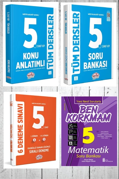 Editör 5.Sınıf Tüm Dersler Konu Anlatımlı+Soru Bankası+Deneme Sınavı ürün görseli 1