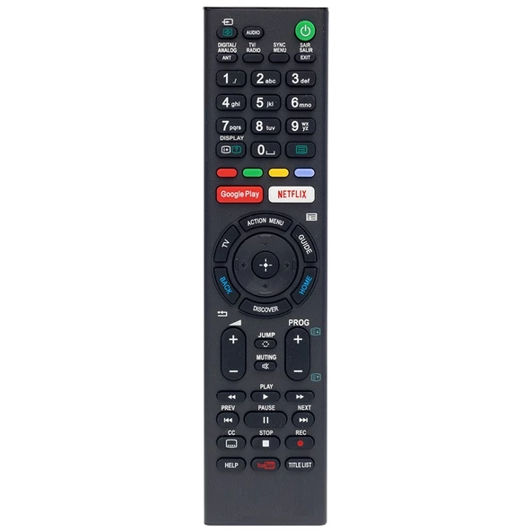 SONY GOOGLE PLAY-NETFLIX-YOUTUBE TUŞLU LCD LED TV UNIVERSAL KUMANDA ürün görseli 1