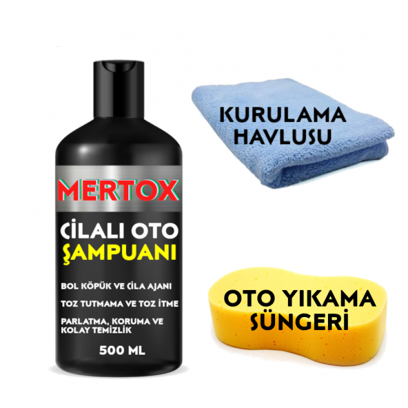 MERTOX CİLALI OTO ŞAMPUANI  500ML ürün görseli 1