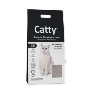 Catty Aktif Karbonlu Bentonit Kedi Kumu 10 Lt - Mükemmel Topaklaşma ve Koku Kontrolü ürün görseli 1