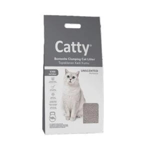Catty Natural Parfümsüz Bentonit Kedi Kumu 10 Lt - Mükemmel Topaklaşma ve Koku Kontrolü ürün görseli 1