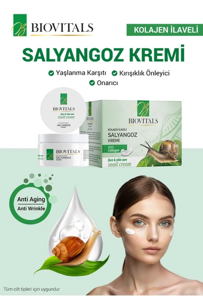 Pazariz Salyangoz Nemlendirici Ve Besleyici Cilt Bakım Kremi 50ml ürün görseli 1