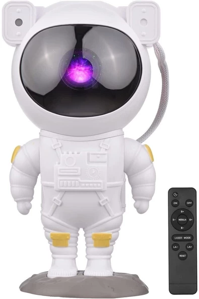 Pazariz Astronot Projeksiyon Gece Lambası Bluetooth Ve Uzaktan Kumandalı ürün görseli 1