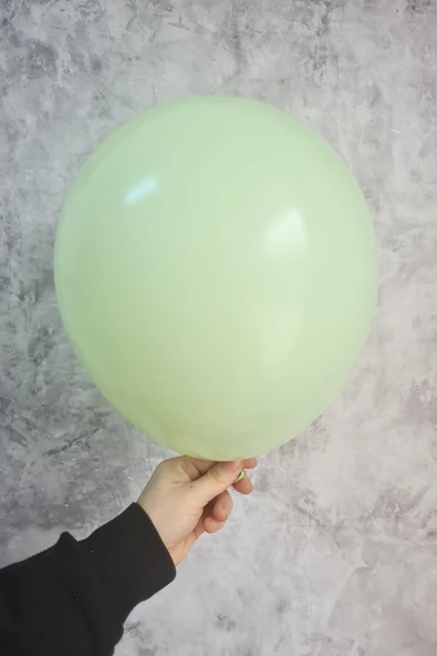Pazariz Makaron Açık Yeşil Balon 10 Adet - 12 Inc 30 Cm Parti Balonu ürün görseli 1