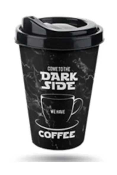 Pazariz Ihtiyaçlimanı  Coffe Plastik Bardak 400 Ml (dark Side), Kahve Çay Bardağı ürün görseli 1
