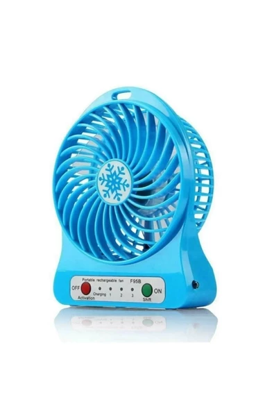 Pazariz Şarjlı El Vantilatörü Masaüstü Kademeli Usb Vantilatör Soğutucu Fan ürün görseli 1