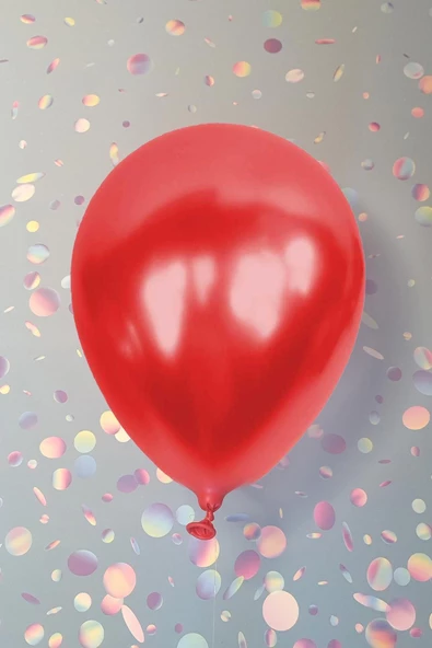 Pazariz Metalik Kırmızı Balon 12" 30 Cm Metalik Balon 10lu Paket ürün görseli 1