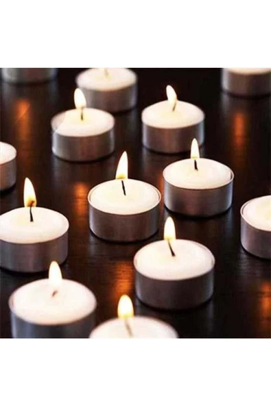 Pazariz Beyaz Tealight Mum 10 Adet ürün görseli 1