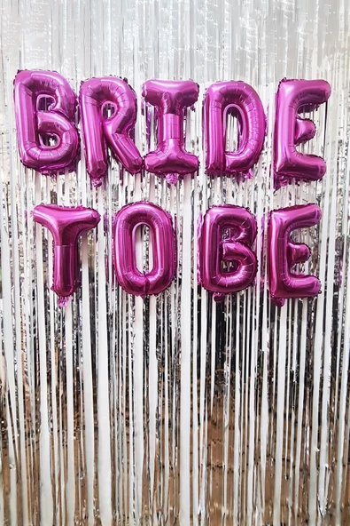 Pazariz Bride To Be Balon Seti Fuşya Bride To Be Bekarlığa Veda Balonları ürün görseli 1