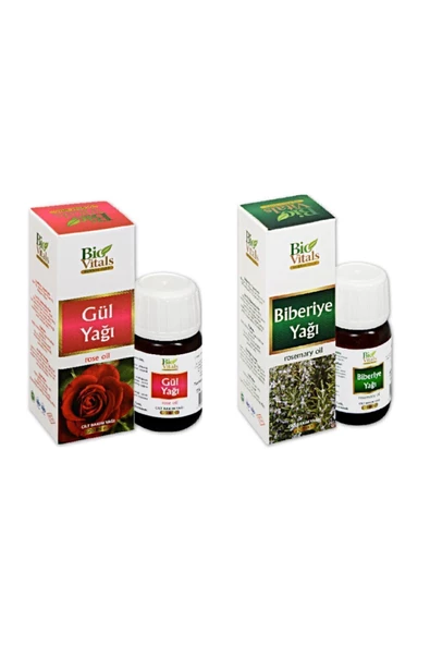 Pazariz Gül Ve Biberiye Aromatik Masajcilt Bakım Yağ Seti 20 Ml ürün görseli 1