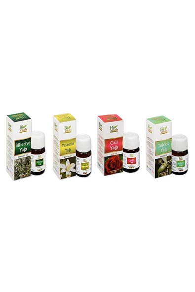 Pazariz Biberiye Yasemin Gül Jojoba-aromatik Masaj-cilt Bakım Yağ Seti ürün görseli 1