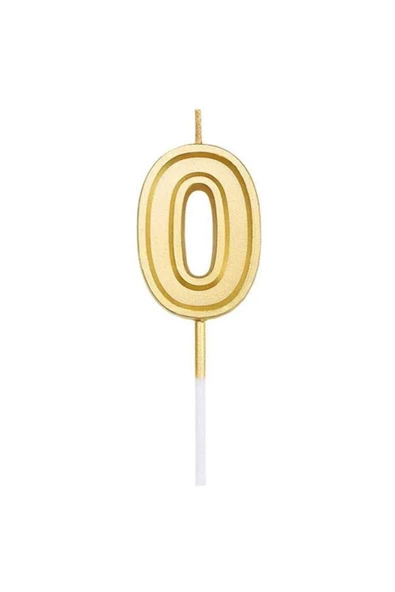 Pazariz 0 Rakam Gold Renk Mum ürün görseli 1