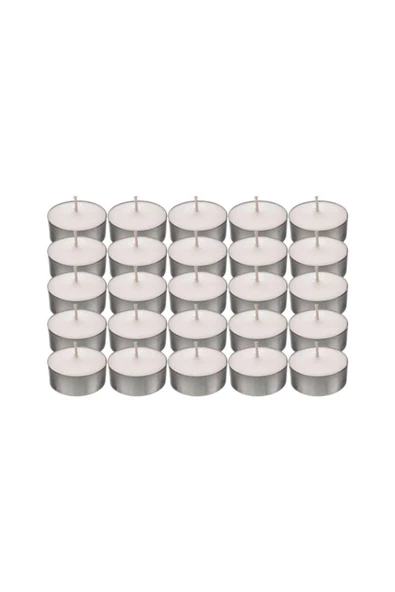 Pazariz 50 Li Beyaz Tealight Mum ürün görseli 1