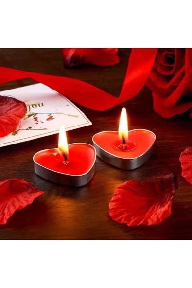 Pazariz Kırmızı Tealight Mum 50 Adet ürün görseli 1