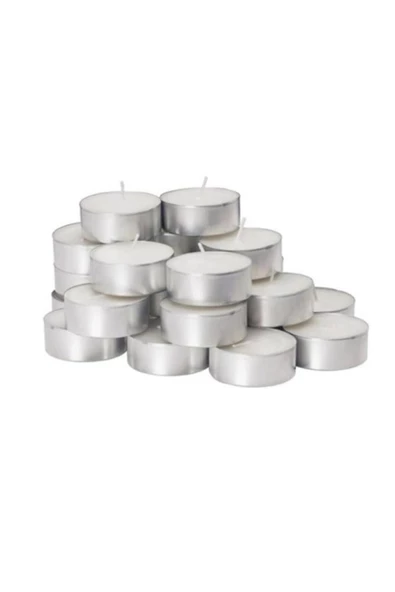 Pazariz Beyaz Tealight Mum 25 Li ürün görseli 1