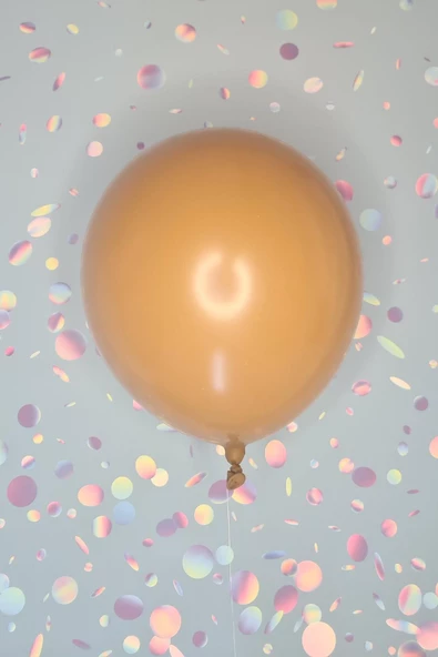 Pazariz Retro Caramel Brown Lateks Balon 12 inç Retro Renk Balonlar 10 lu ürün görseli 1