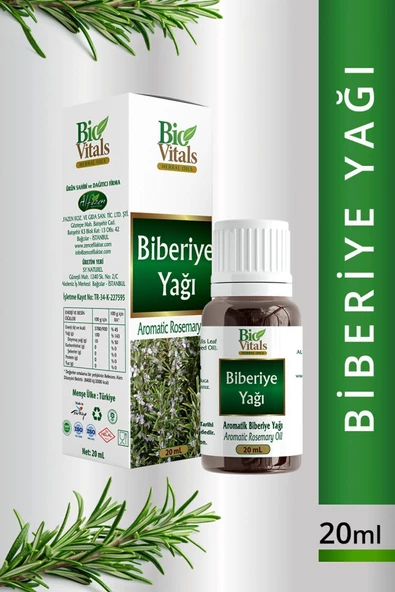 Pazariz Biovitals Biberiye Yağı 20ml ürün görseli 1