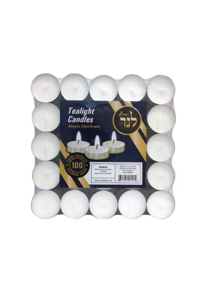 Pazariz Beyaz Tealight Mum 25 Li - Resim 3