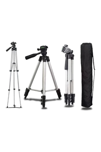 Pazariz Telefon Ve Kamera Tutucu Tripot Ayak 105 Cm (Telefon Tutuculu) ürün görseli 1