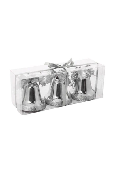 Pazariz Euro Flora Yılbaşı Ağacı Süsü Çan 9 Cm 3'lü Paket ürün görseli 1