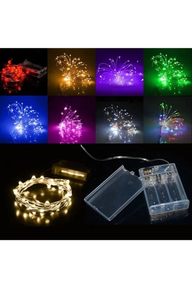 Pazariz 10mt 100 Ledli Eklenebilir Ip Led Yılbaşı Süsü (iç Mekan) ürün görseli 1