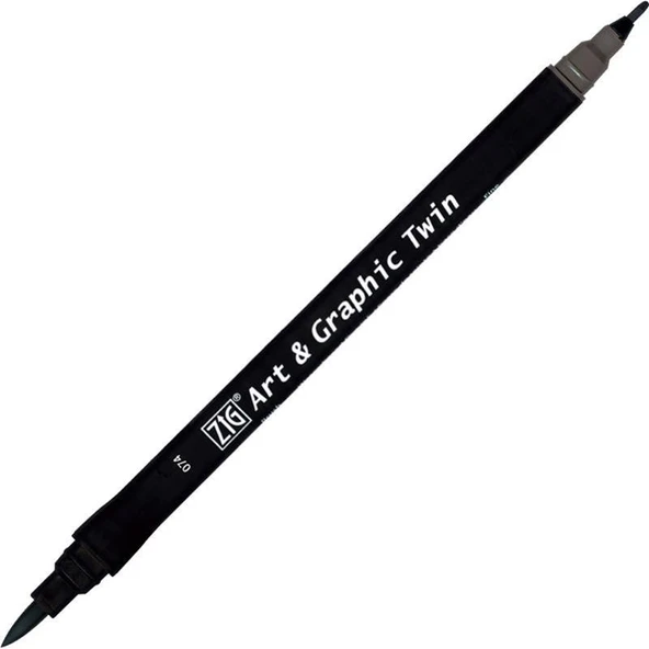 ZIG ART&GRAPHIC TWIN TUT-80 74 DARK GRAY ürün görseli 1