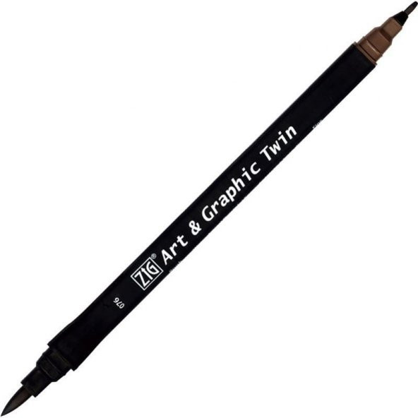 ZIG ART&GRAPHIC TWIN TUT-80 76 DARK BROWN ürün görseli 1
