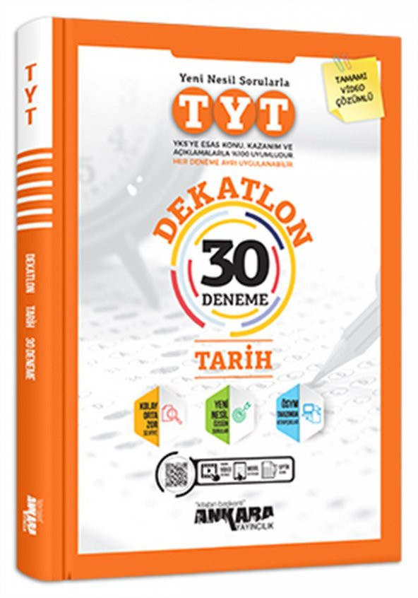 ANKARA TYT DEKATLON TARİH 30 DENEME-2021 ürün görseli 1